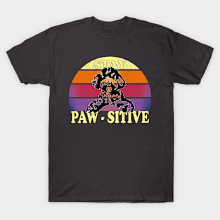 Stay Positive Poodle Design T-Shirt